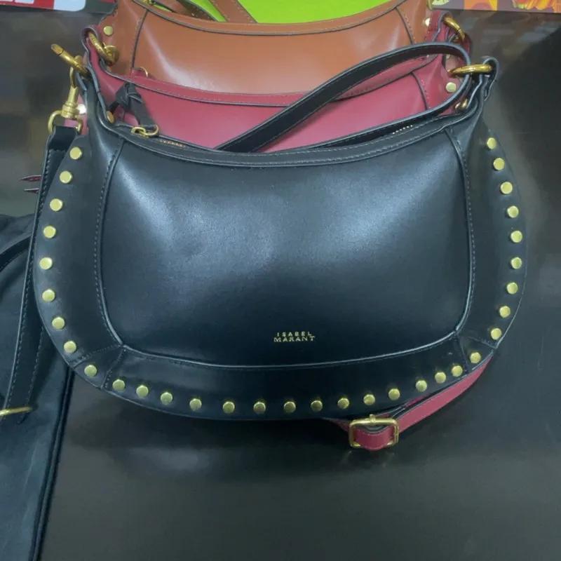 Nouveau sac lune tendance, rivets classiques, mode féminine, rétro, sac à bandoulière, sac à main, s