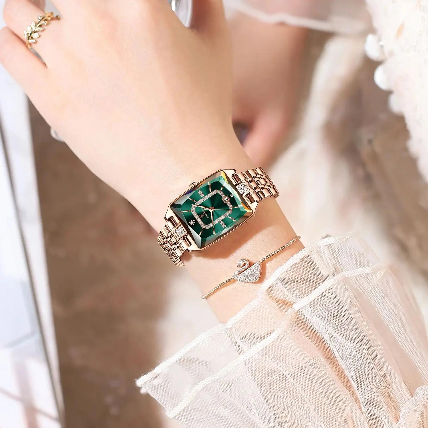POEDAGAR luxe femme montre étanche Date haute qualité décontracté dames montre-bracelet en acier ino