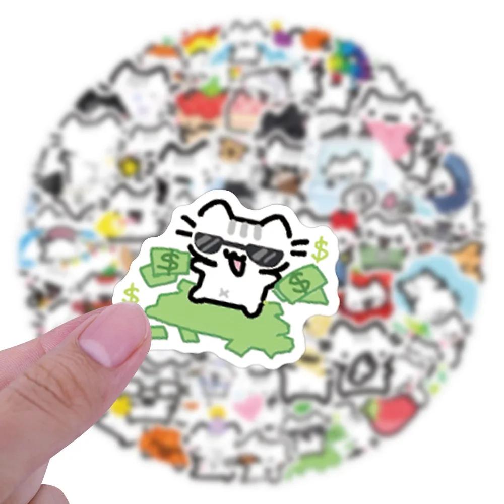 90 pièces mignon Pokky chat autocollants Kawaii Animal Meme Graffiti décalcomanies bagages ordinateu