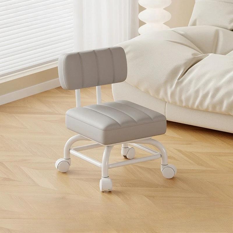 Petit tabouret dossier roue universelle tabouret souple canapé pour enfants Table basse petite chais