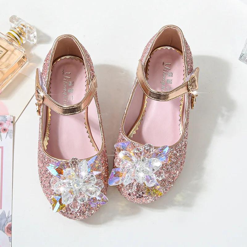 Chaussures pour enfants à fleurs plage princesse fille chaussures pour enfants paillettes chaussures