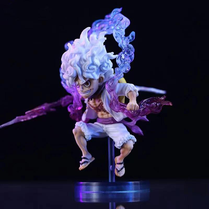 Bandai-Mini figurine One Piece Luffy Gear 5, statue de dieu du soleil, nika, figurine d'anime, modèl
