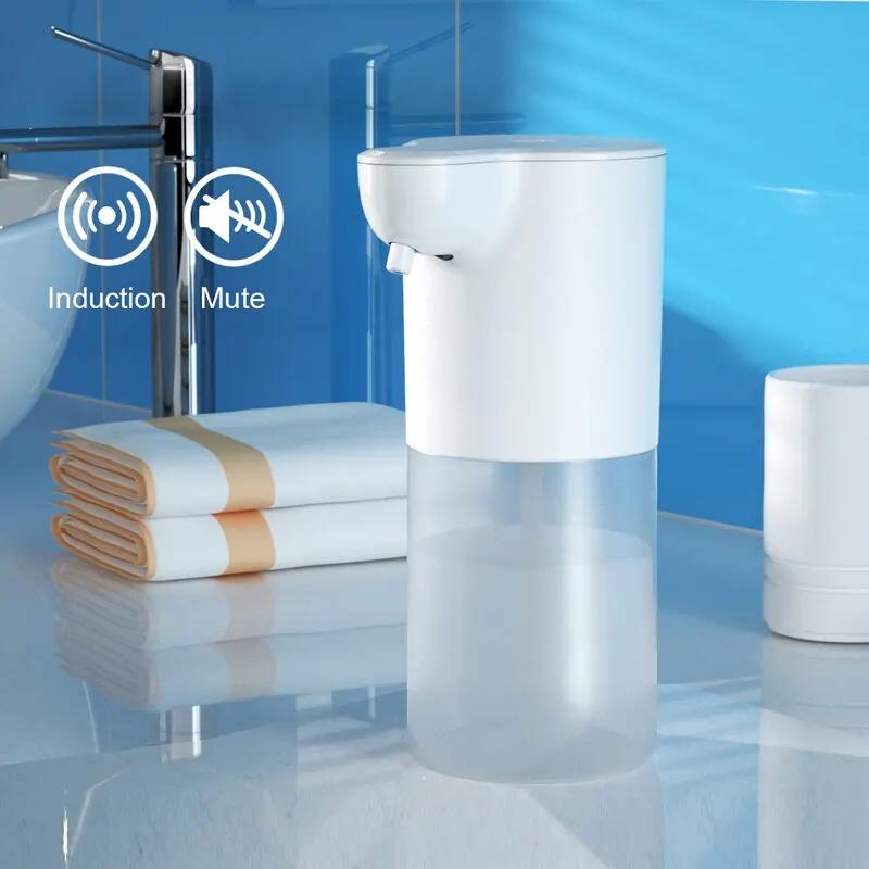 Distributeur de savon automatique sans contact 350ML Distributeur de mousse de savon USB Rechargeabl