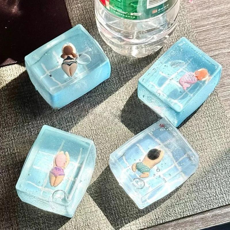 Jouets à presser pour piscine, 1 pièce, soulagement du Stress en maltose, jouet Fidget à rebond lent