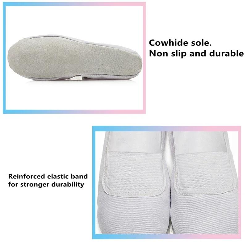 TOVN tout en cuir semelle noir blanc plat Yoga professeur Fitness gymnastique Ballet danse chaussure