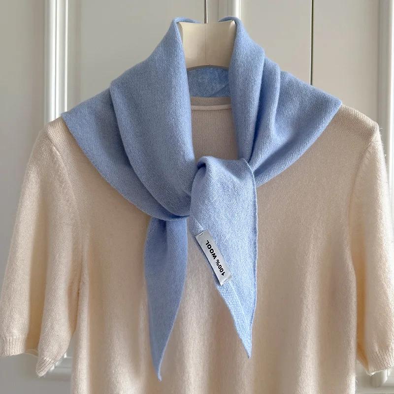 100% laine hiver écharpe femmes chaud foulards grande taille brillant couleur unie Design épaissi ch