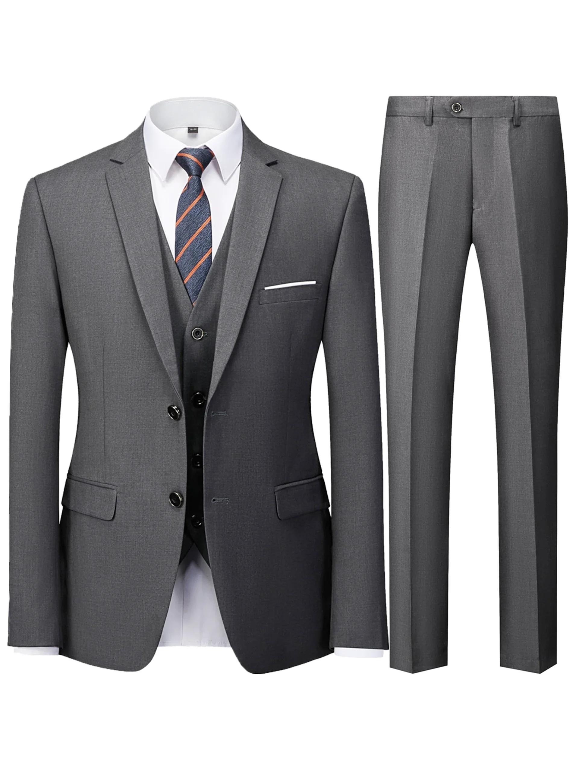 Ensemble de costume 2 pièces bordeaux pour homme (blazer + pantalon uniquement, gilet non inclus), v