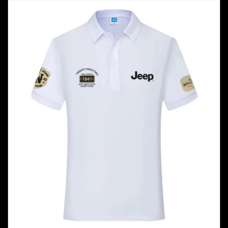 Nouveau t-shirt et polo en coton de haute qualité Jeep 2026, chemise décontractée à manches courtes 