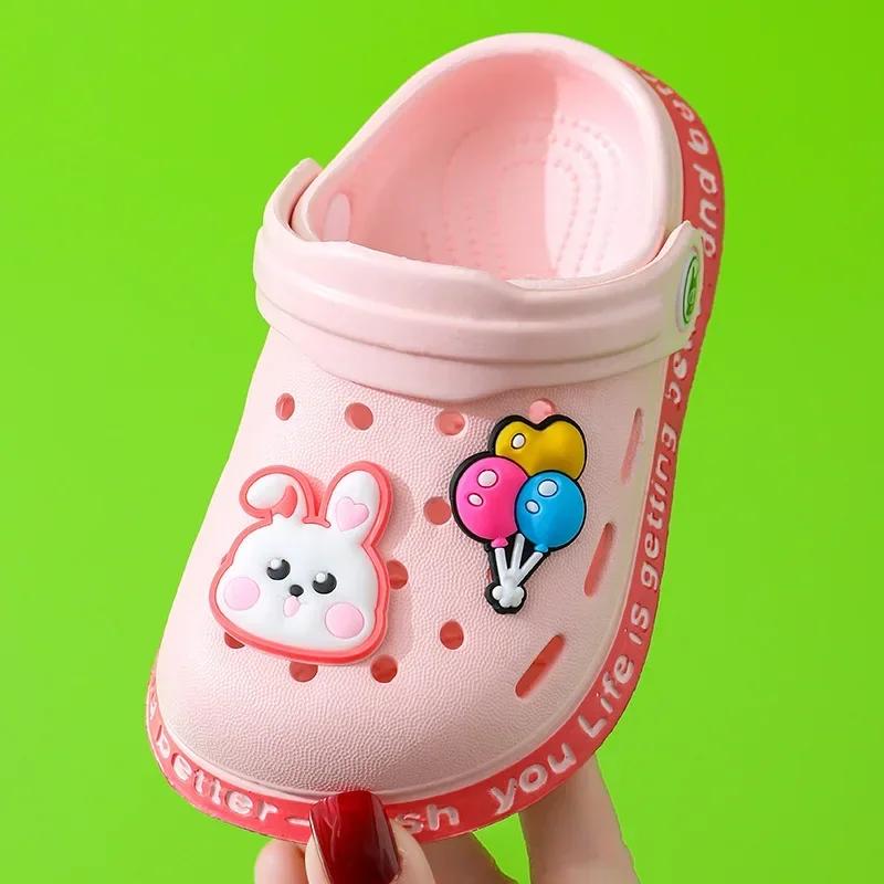 Pantoufles de jardin d'été pour enfants, chaussures pour garçons et filles, sandales de plage légère