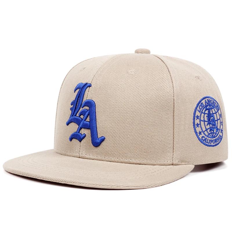 Chapeau de Baseball Simple en coton brodé avec lettres de la terre de Los Ange pour femmes et hommes