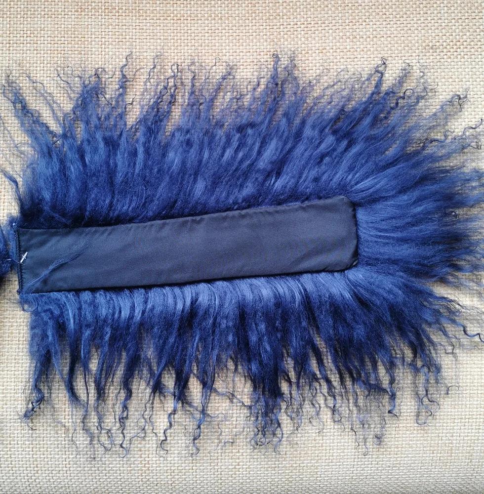 Manchettes en fourrure de mouton de Mongolie véritable détachables pour femmes, bracelet de poignet,