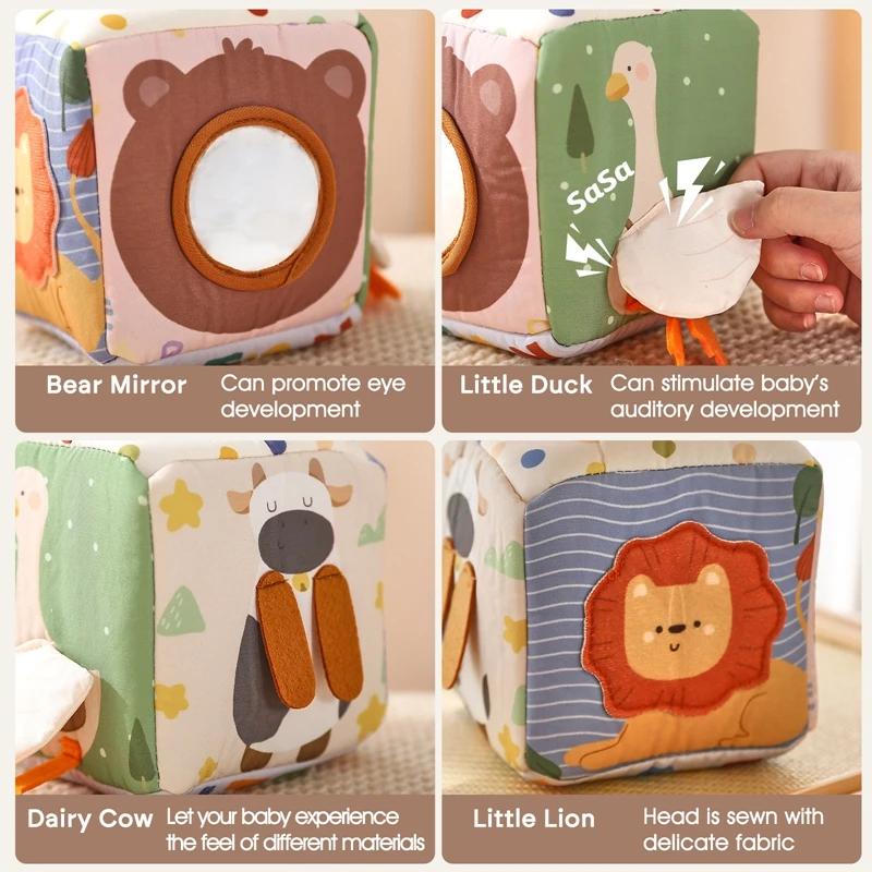 Montessori tissus jouets magique coton Animal boîte à mouchoirs enfants doigt exercice tissu occupé 
