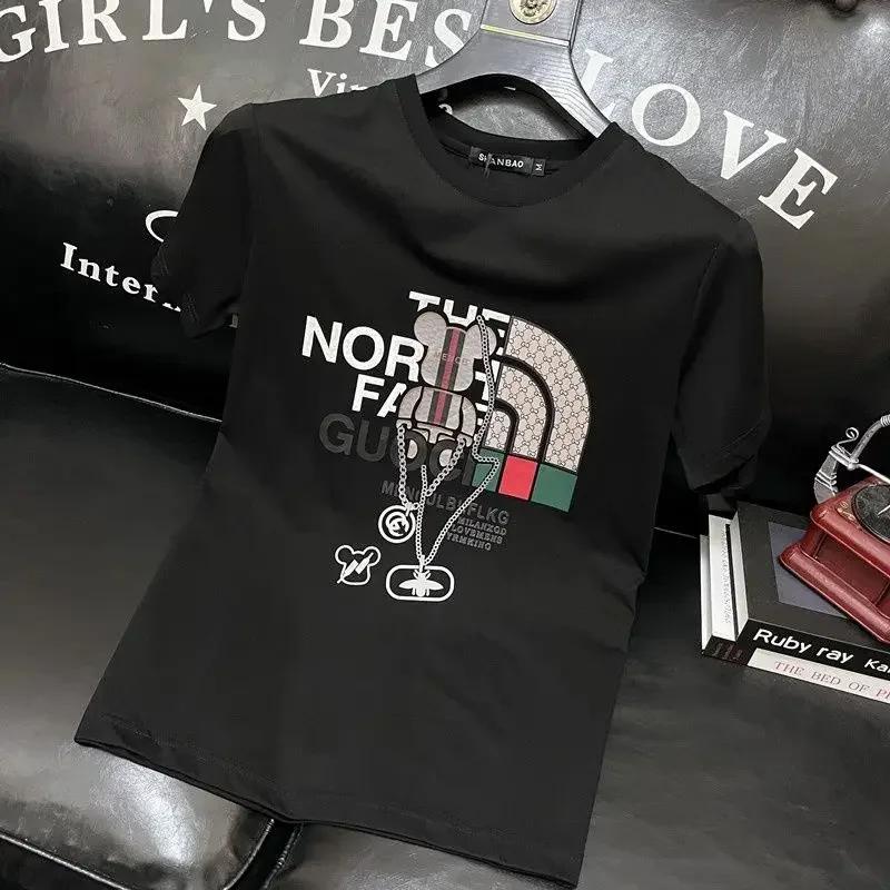 T-shirt de marque de luxe pour homme, imprimé lettres, T-shirt à manches courtes, vêtements pour hom
