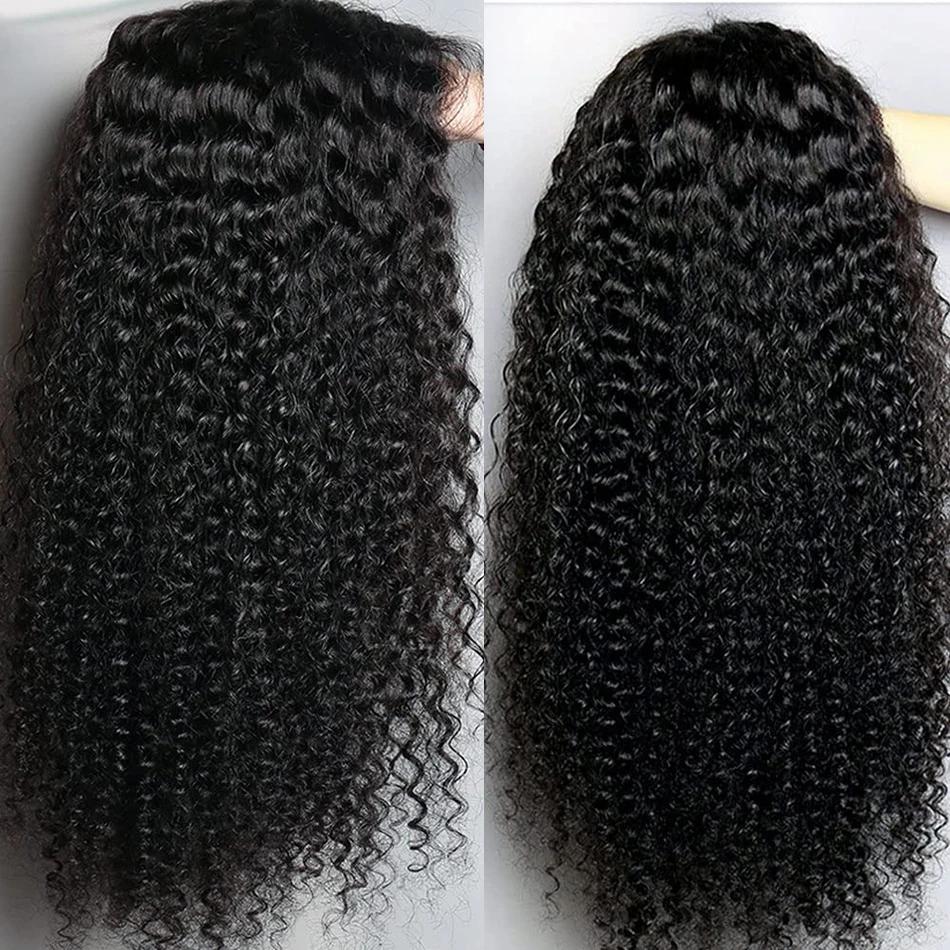 Wiggogo 250 densité 30 pouces vague profonde frontale perruque Hd dentelle perruque 13X6 cheveux hum