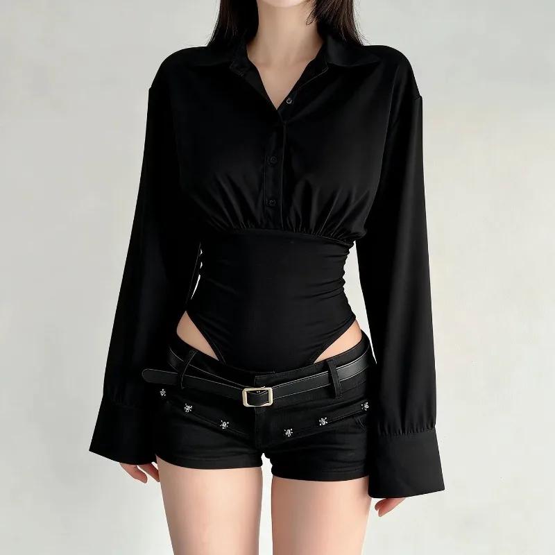 Mode d'été nouveau Design Sense haut de gamme épicé fille haut tridimensionnel Simple coupe ajustée 