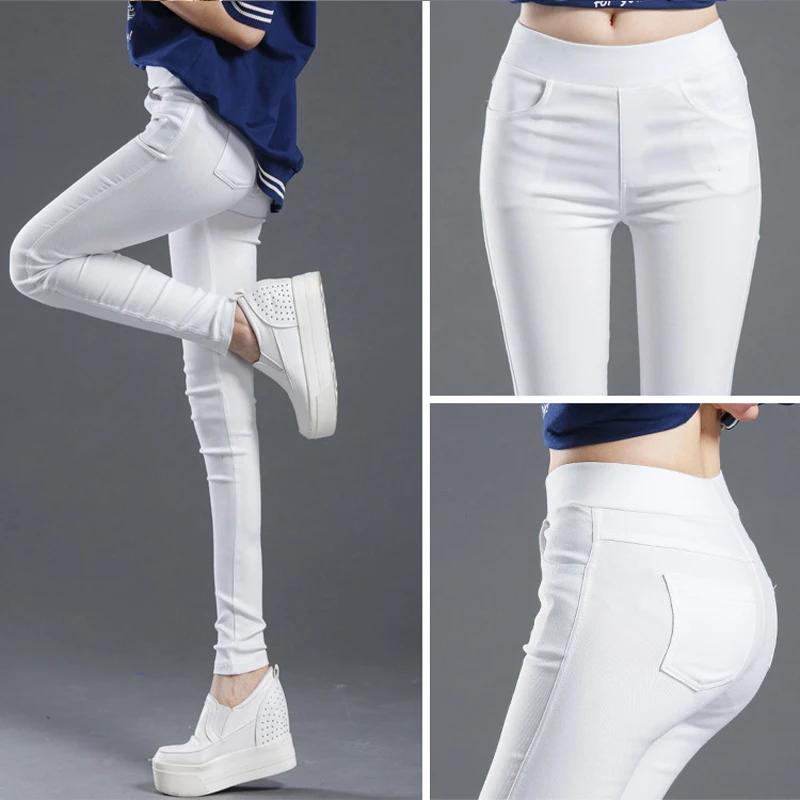 Femmes été élastique décontracté Stretch maigre Leggings mince crayon pantalon