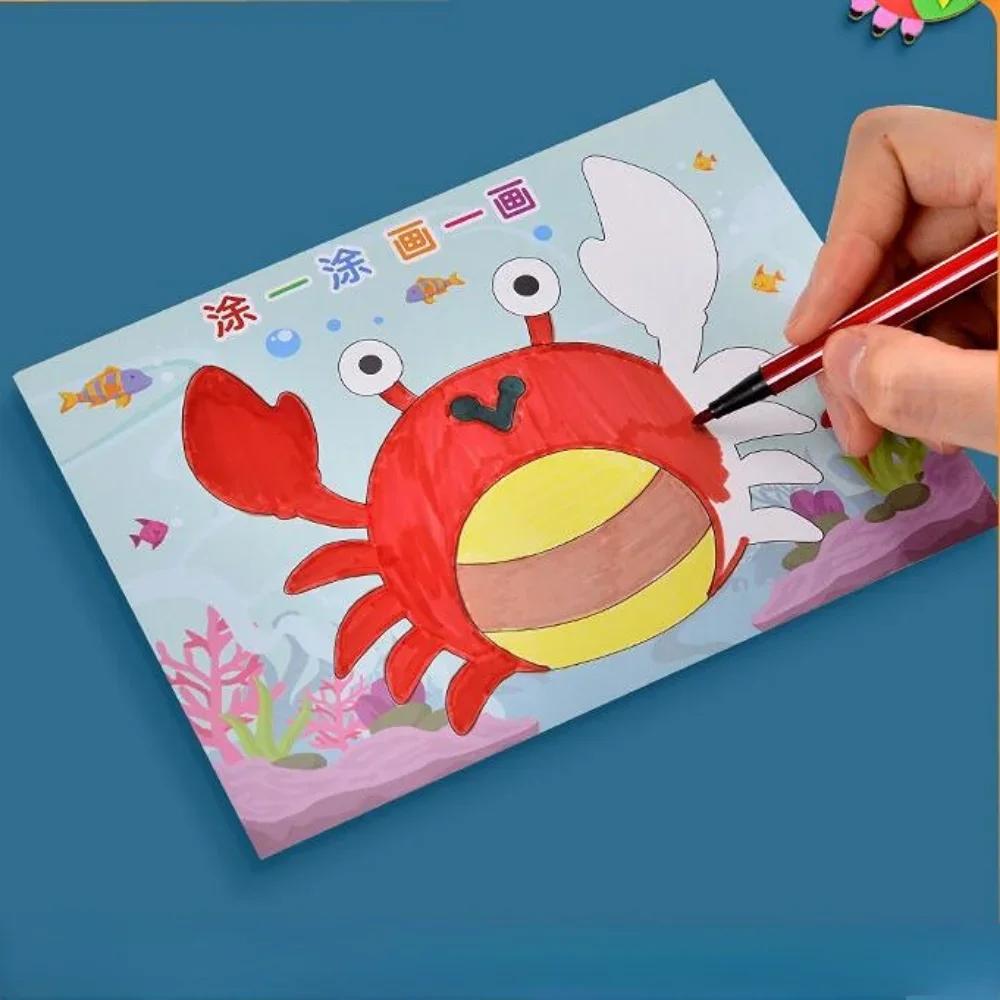 10 pièces 3D EVA mousse autocollant Puzzle jeu bricolage dessin animé animaux artisanat jouets enfan