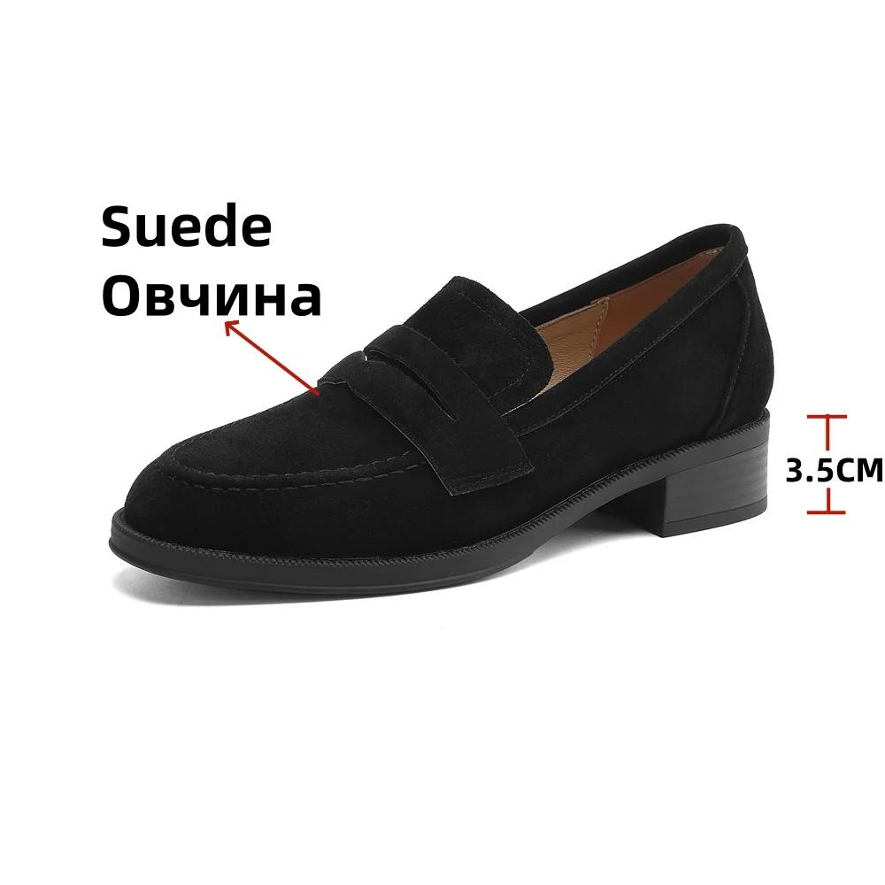 FEDONAS 2025 daim cuir bout rond Med talon printemps chaussures Mature doux rencontres femmes pompes