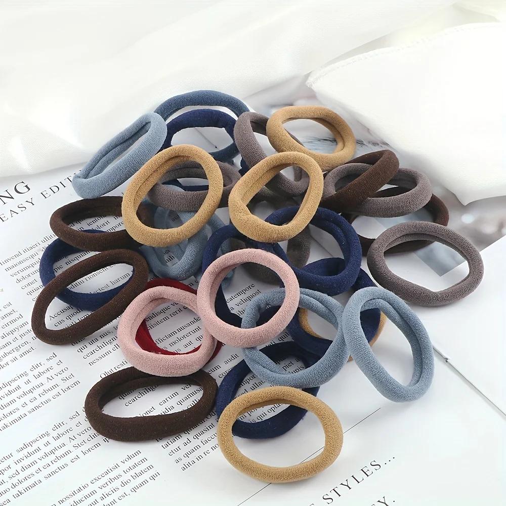20/50/100 pièces attaches de cheveux élastiques douces bandes de cheveux ensemble d'accessoires de c