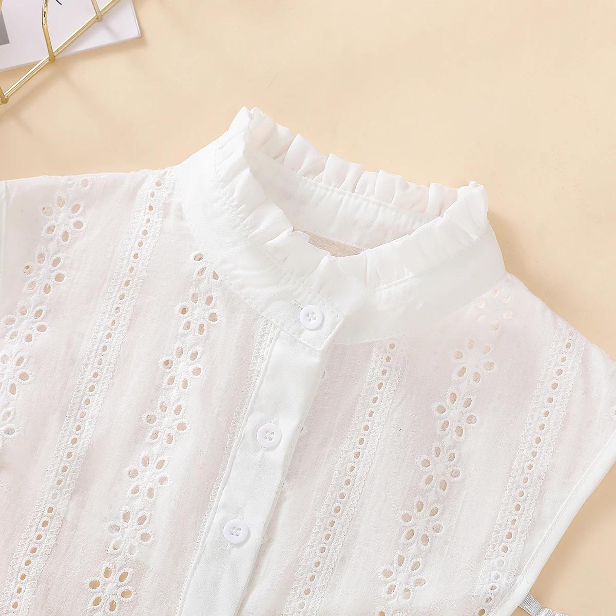 Faux col respirant ajouré pour femmes, col montant à la mode, professionnel décontracté polyvalent, 
