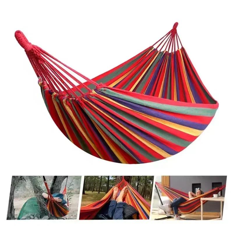 Hamac balançoire portable d'extérieur – Conception en toile épaisse pour le camping, le détente et l