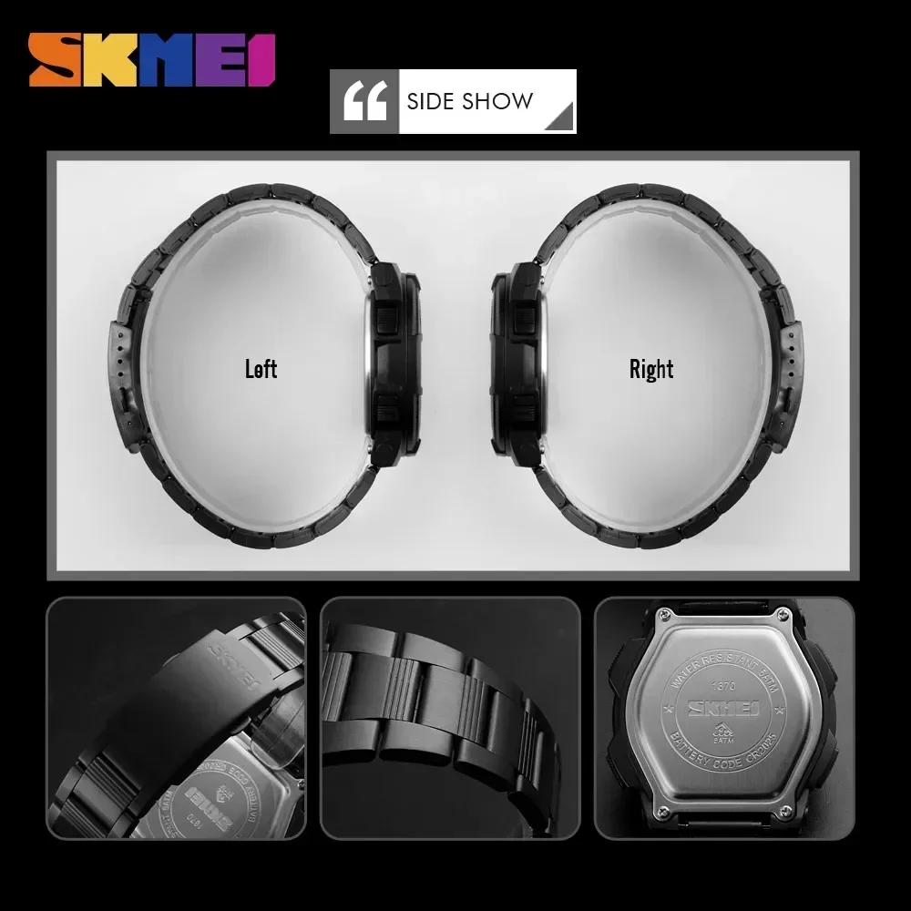 SKMEI 1370 luxe entièrement en acier affaires montre étanche Relogio Masculino montre hommes mode Sp