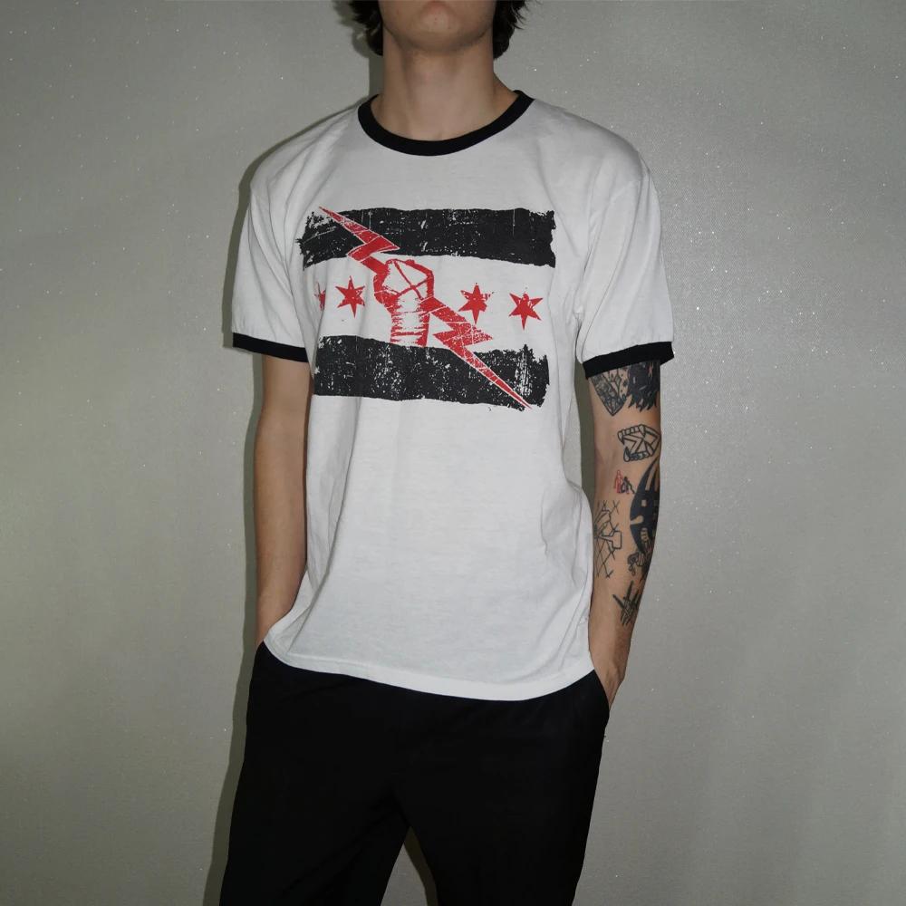 T-shirt Ringer CM Punk Best In The World pour homme, blanc et noir, imprimé 3D, sport, séchage rapid