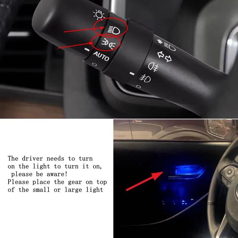 Pour Toyota Corolla 2019 2020 2021 2022 ​ Lumière d'ambiance d'accoudoir de bol de porte, lumière d'
