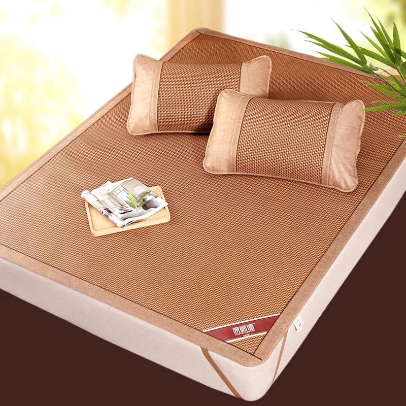 Matelas pliable double face contre les virus du rotin naturel, matelas frais pour la glace, les viru