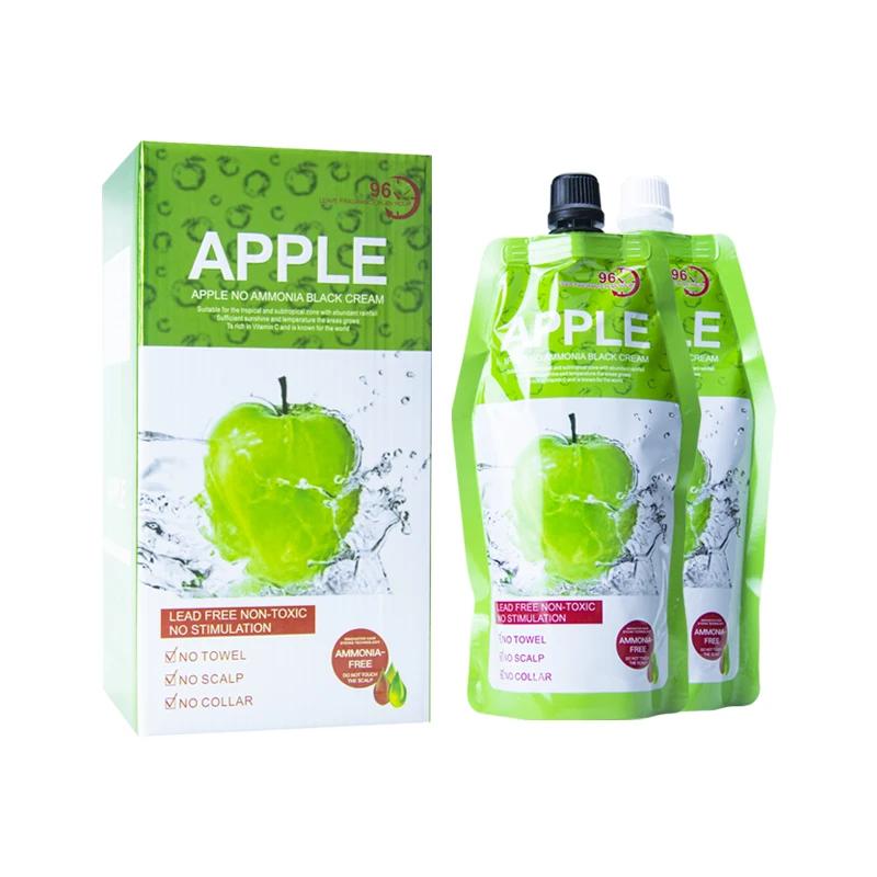 Crème naturelle pour document Apple Hair, 500ml * 2/paquet, sans ammoniac, couverture pour cheveux g