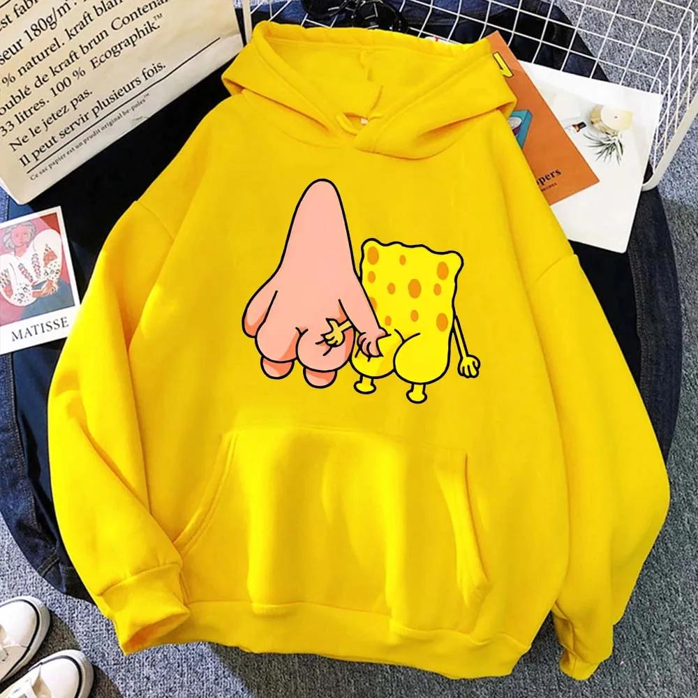 Nouveau Sweat à Capuche Grande Taille 2026 Style Couple Sportif Tendance pour Homme Bob l'éponge et 