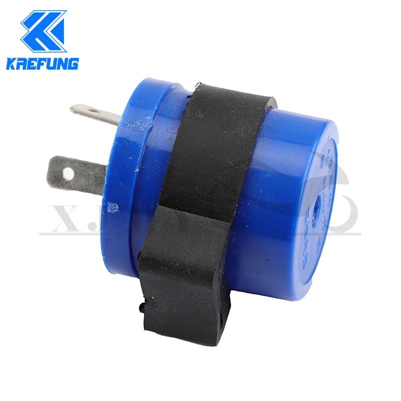 Clignotant intégré bleu pour moto, moteur, buzzer, clignotant, indicateur de citations, entrée DC 6V