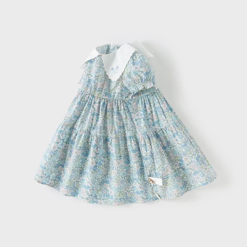 Dave Bella robe d'été pour enfants nouveau doux doux mignon filles bébé coton robe de princesse impr