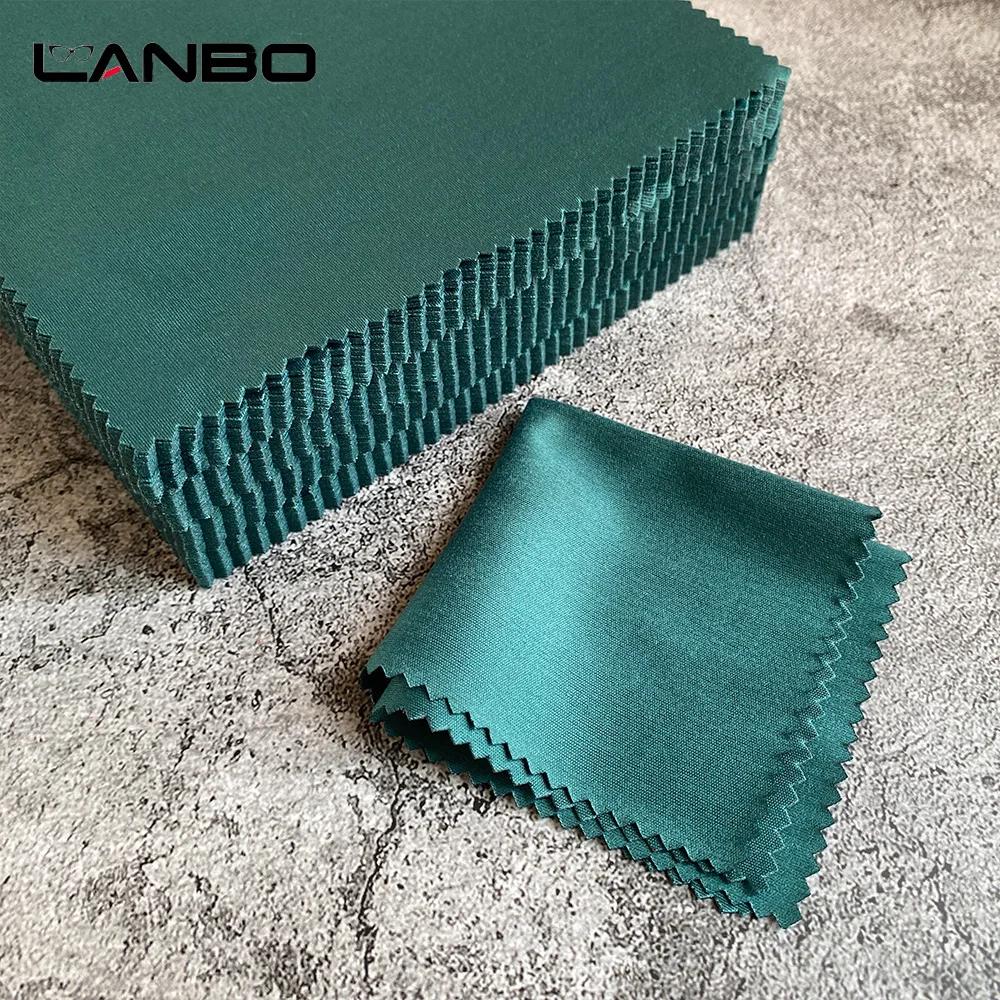 100 pièces 150x150MM vert lunettes nettoyant microfibre chiffon de nettoyage pour lentille téléphone