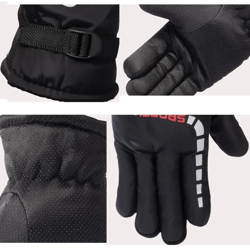 Gants de cyclisme thermiques chauds d'hiver en plein air imperméables antidérapants sport Ski cyclis