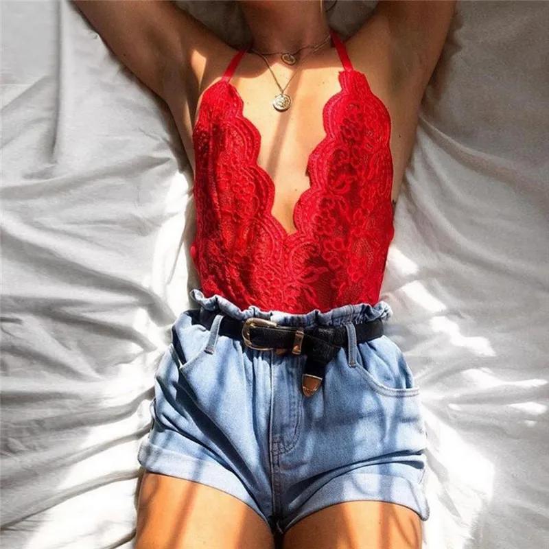 Body dos nu Sexy pour femmes, sans manches, moulant, hauts de rue, Slim Fit, collants, justaucorps e