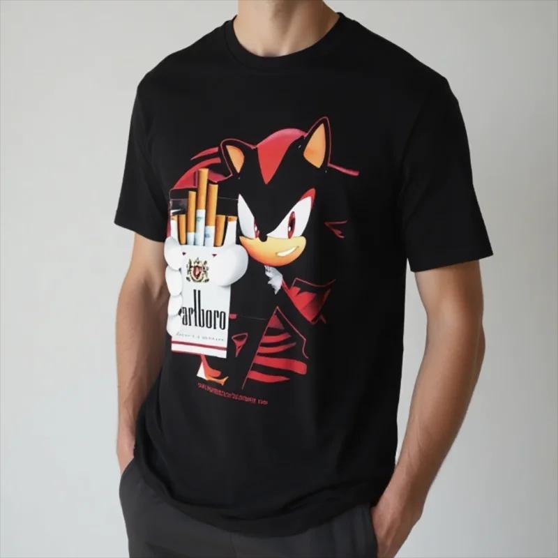 Ultimate Power Sonic Adventure t-shirt unisexe Vintage graphique t-shirts gothique Grunge Y2k Emo sc