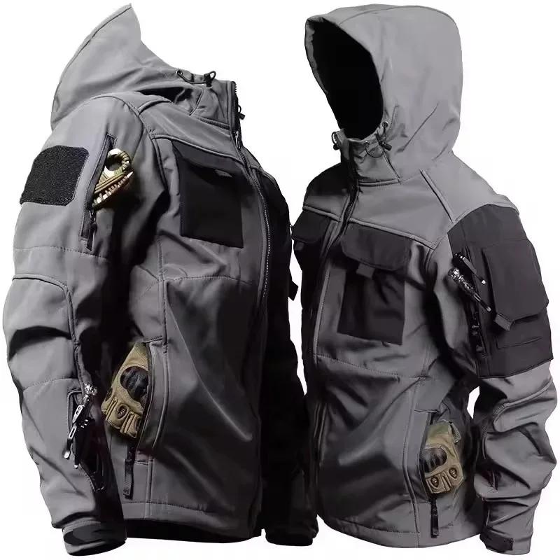 Vestes tactiques militaires pour hommes, nouvelle collection automne-hiver, coque souple, imperméabl