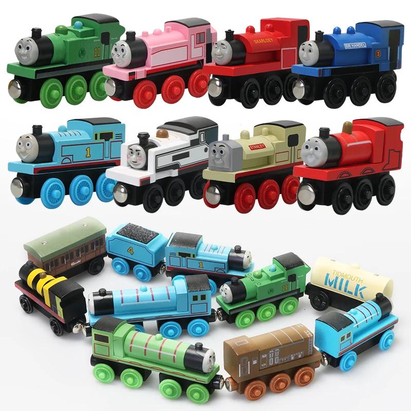 Thomas et ses amis Train en bois jouet de poche or Diesel Molley Lady Toby Rail Train modèle jouets 