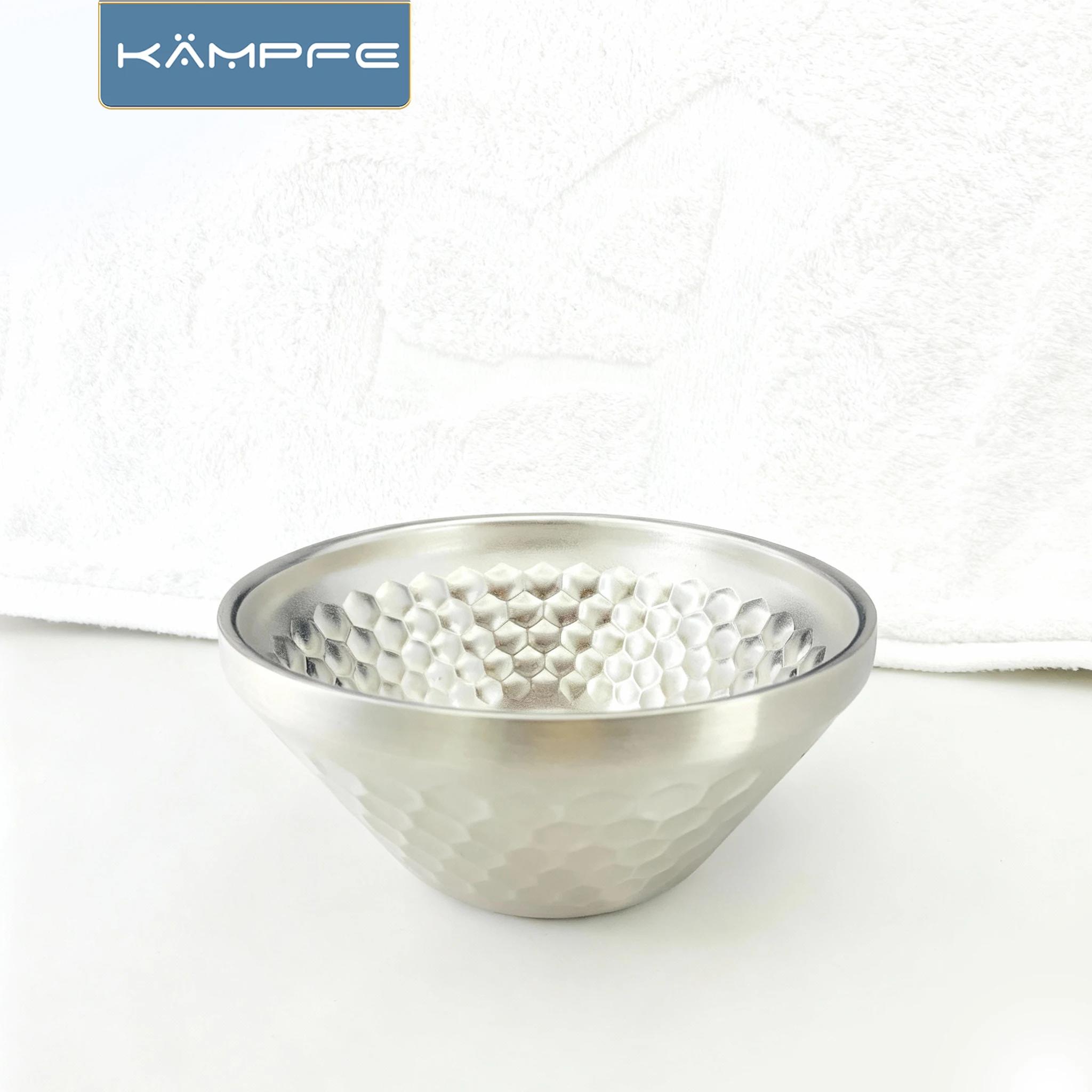 KAMPFE bol de rasage en acier inoxydable pour la maison et les voyages hommes outils de nettoyage du