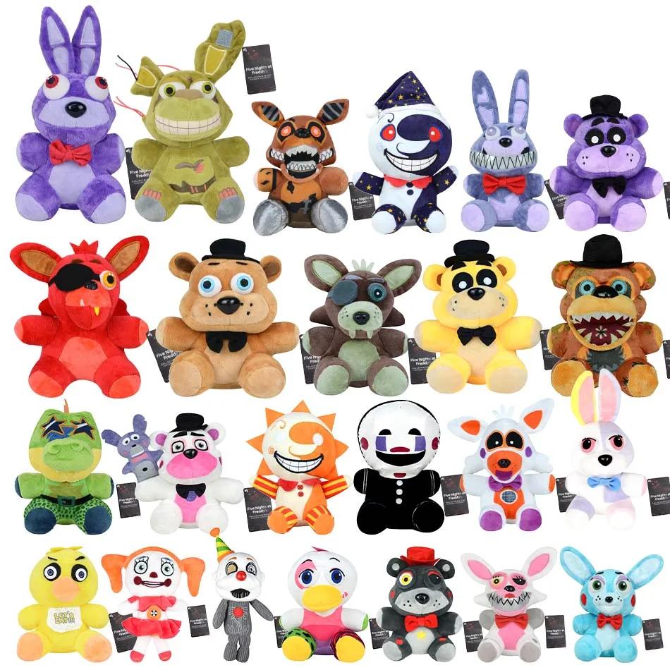 2025New FiveNight At Freddy Fnaf mignon jouets en peluche poupée Bonnie ours Foxy dessin animé poupé