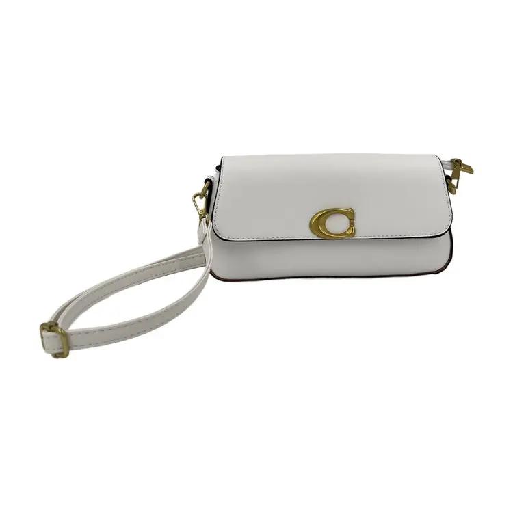 Sac à main de luxe pour femme avec rabat, nouvelle collection 2026, boucle métallique, détails en da