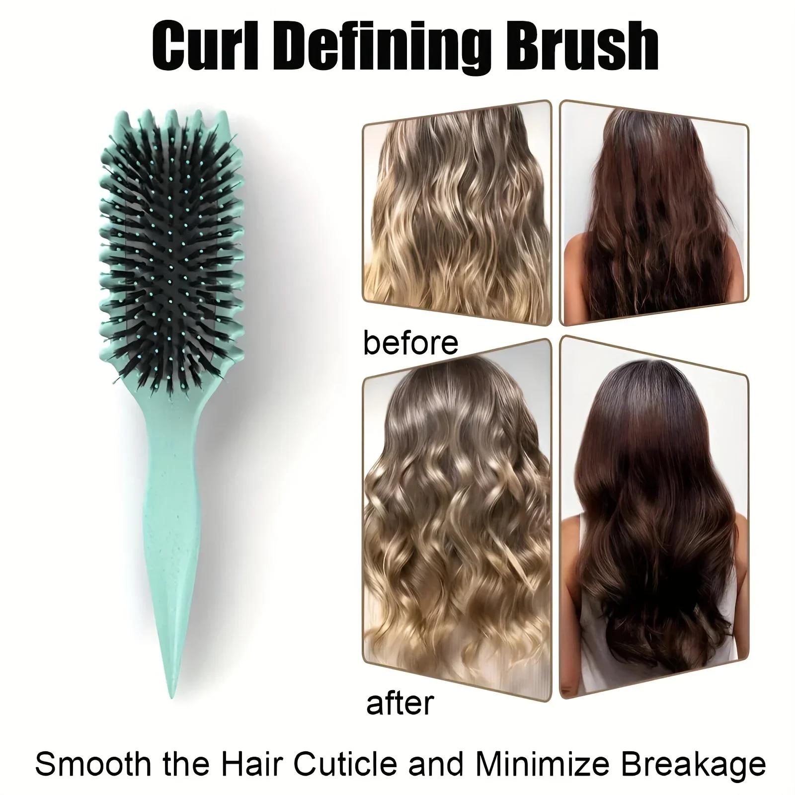 Brosse professionnelle pour définir les boucles, peigne à bonbons pour des boucles parfaites, doux s