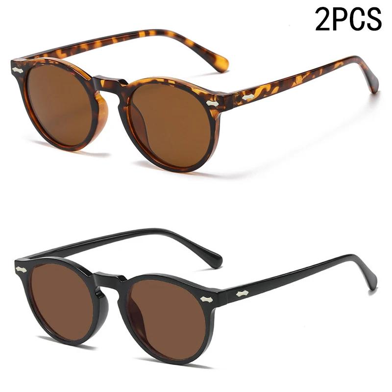 2 pièces nouveau Style de lunettes rétro rondes mode Mita lunettes de soleil lunettes de soleil pers