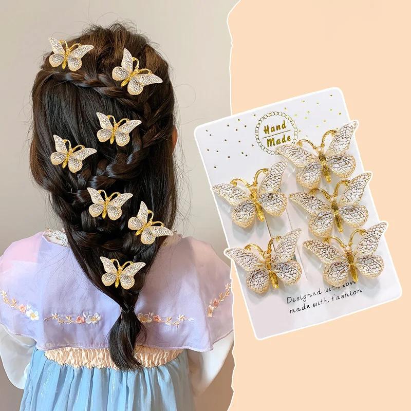 Épingles à cheveux pour bébé, 5 pièces, mignon, doux, stéréoscopique, dégradé de couleur, pinces à c