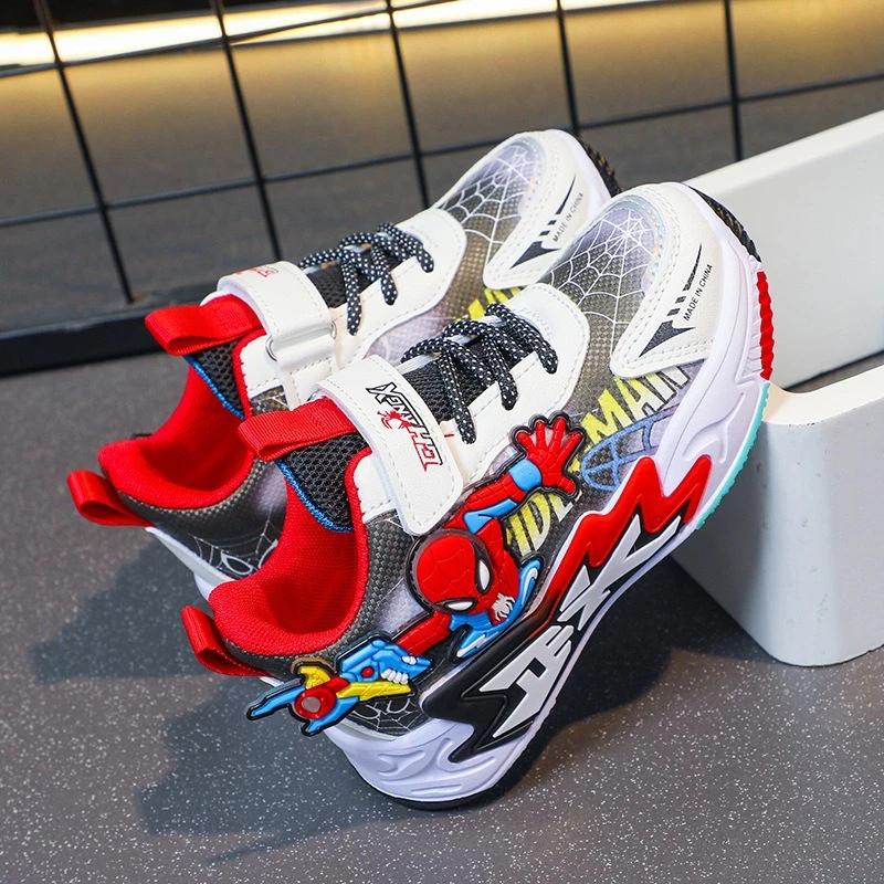 Baskets en maille Spider-Man pour garçons, collection Printemps-Automne 2026, chaussures de course l
