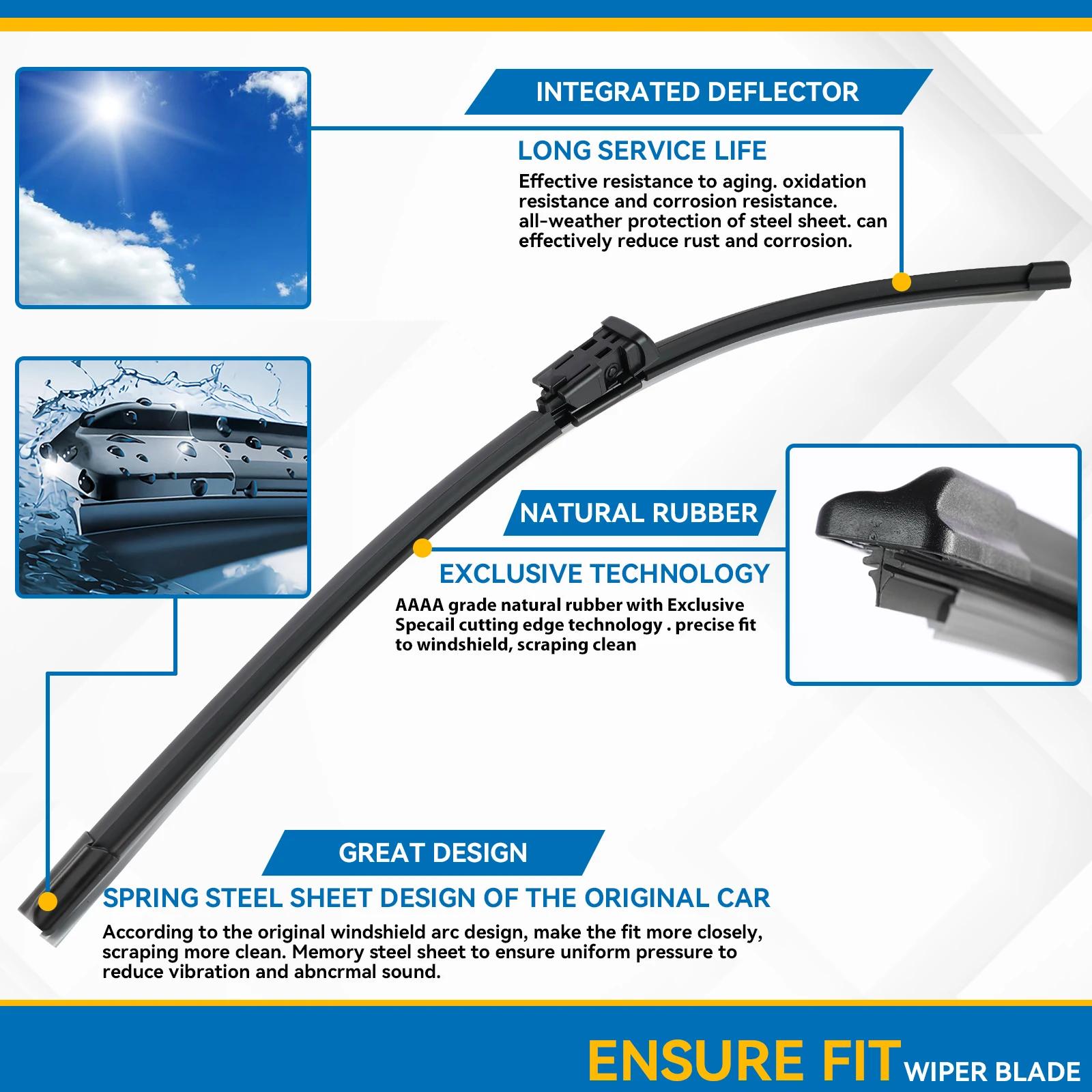 Erick's – jeu de balais d'essuie-glace avant et arrière, pour Hyundai I30 2007 – 2010, brosses de pl