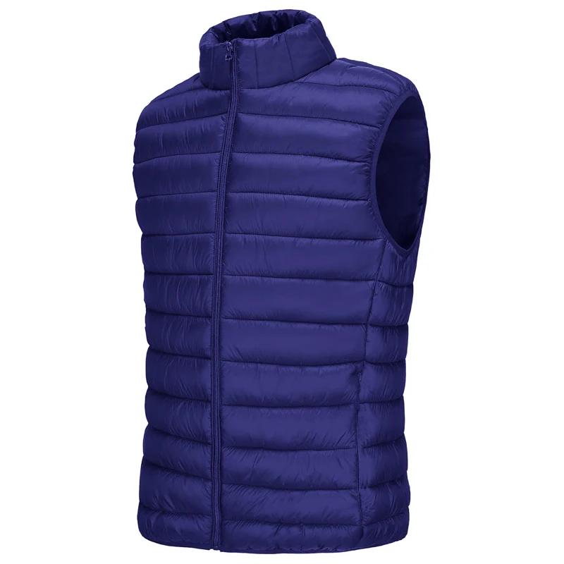 Gilet décontracté d'automne pour hommes, veste légère sans manches, fermeture éclair complète, gilet