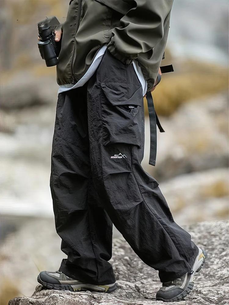 Vintage Baggy randonnée Cargo pantalon hommes imperméable Sport décontracté Jogging Sping été Parach