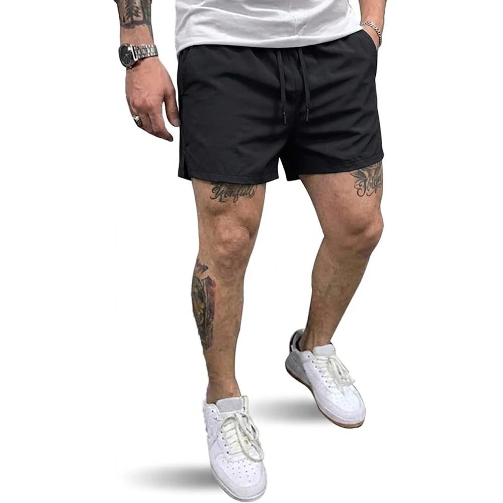 Shorts de sport d'été pour hommes, shorts d'entraînement à séchage rapide, pantalons décontractés at
